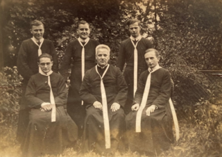 Photo of Fritz Lehmann as a novice with the Augustinian canons