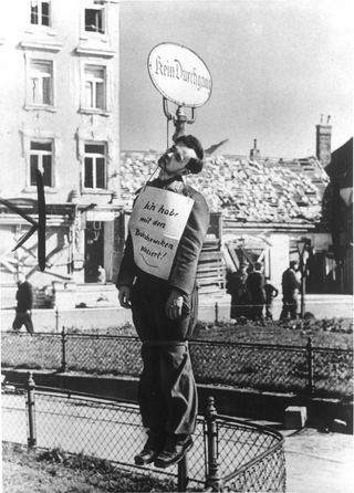 First Lieutenant Rudolf Raschke hanged by the SS at Floridsdorfer Spitz