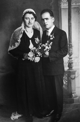 Franz Jägerstätter at his wedding